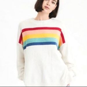 American eagle rainbow oversized sweater